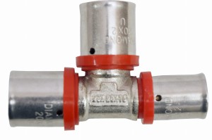 PEX - Trójnik redukcyjny - 20*16*20 - Zaprasowywany - Diamond