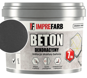 Beton architektoniczny dekoracyjny - 7kg / 8m2 - GRAFIT - IMPREFARB (1)
