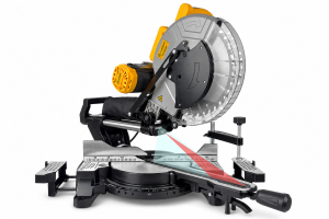 Piła ukośnica z posuwem, laserem i światłem LED - pilarka ukosowa - 305mm - 2000W - GoodMajster Machinery GMM-MS305H