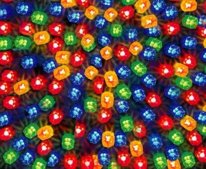 Lampki Wewnętrzne - Sznur  - Gruby Kabel  - 200 LED Multicolor