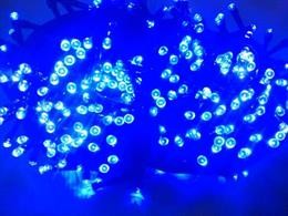 Lampki Wewnętrzne - Sznur  - Gruby Kabel  - 50 LED Niebieskie