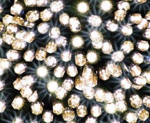 Lampki Zewnętrzne - Sznur  - Gruby Kabel  - 100 LED Ciepłe Białe